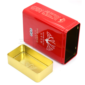英德紅茶鐵盒，方形茶葉鐵盒包裝